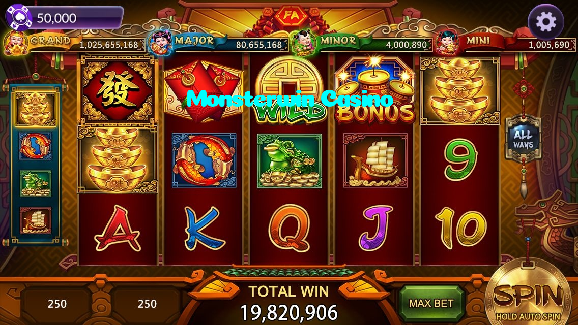 Monsterwin Casino casino presented on mobile device in Pakistan with slots and live games